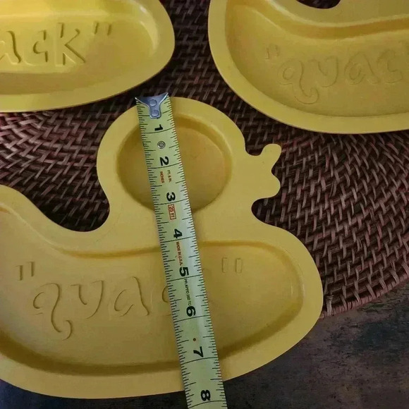 Tiny Footprint ASTRIK “quack” DUCK Plates Lot of 3 Sustainably Made Bamboo - Picture 5 of 5